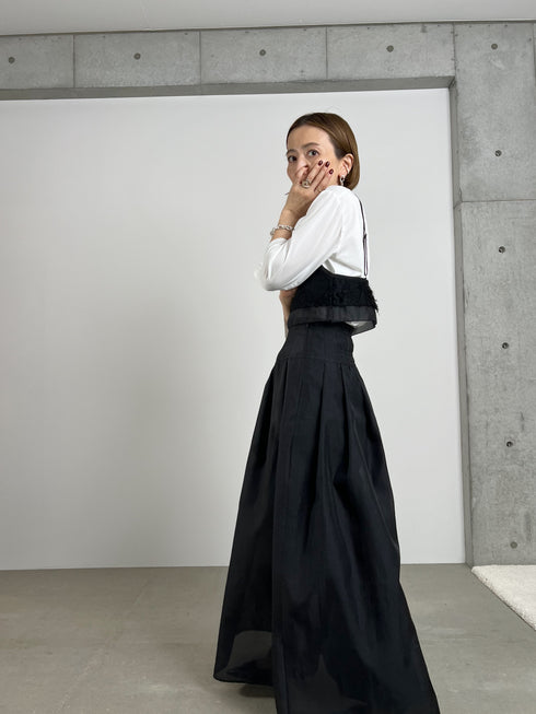 organdy maxi skirt